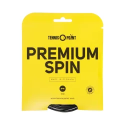 Tennis - Point Premium Spin Saitenset 12m Schwarz
