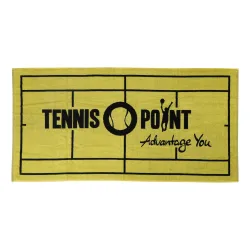Tennis - Point 70x140 Handtuch Gelb, Schwarz