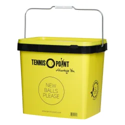 Tennis - Point Balleimer Mit Deckel, Vierkant Gelb