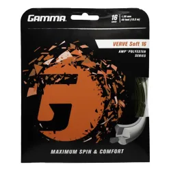 Gamma Verve Soft Saitenset 12, 2m - Schwarz, Gelb