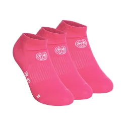 BIDI BADU No Party Show Move Tennissocken 3er Pack - Pink, Weiß