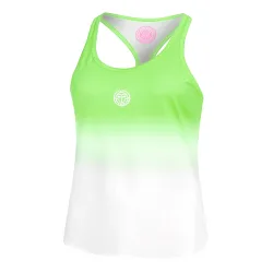 BIDI BADU Crew Gradiant Tank-Top Damen - Neongrün, Weiß