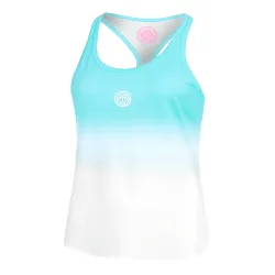 BIDI BADU Crew Gradiant Tank-Top Damen - Türkis, Weiß