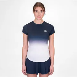 BIDI BADU Crew Gradiant T - Shirt Damen Dunkelblau, Weiß