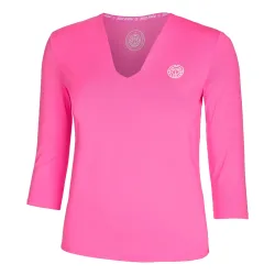 BIDI BADU Crew V - Neck Longsleeve Damen Pink