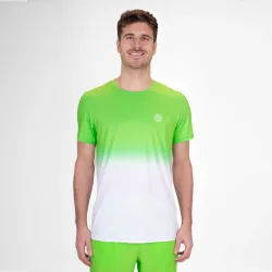 BIDI BADU Crew Gradiant T-Shirt Herren - Neongrün, Weiß