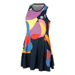 BIDI BADU Twiggy Kleid Damen - Dunkelblau, Mehrfarbig