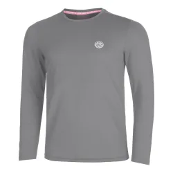 BIDI BADU Crew Roundneck Longsleeve Herren - Grau