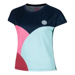 BIDI BADU Bubble T-Shirt Damen-Dunkelblau,Türkis