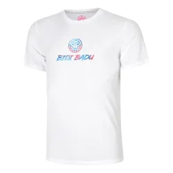 BIDI BADU Logo Chill T-Shirt Herren-weiß