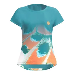 BIDI BADU Melbourne 2025 T - Shirt Damen Petrol, Orange