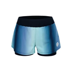BIDI BADU Spectrum 2In1 Printed Shorts Damen-Dunkelblau,Hellblau