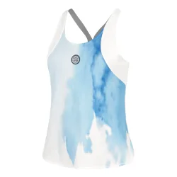 BIDI BADU Watercolour Tank - Top Damen Weiß, Blau