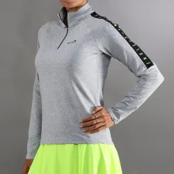 Endless Kirsch Iconic Ii Longsleeve Damen-Grau,Schwarz
