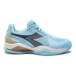 Diadora Blushield Torneo 3 Sandplatzschuh Damen - hellblau, dunkelblau