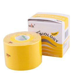 NASARA Kinesiologie Tape 5 cmx5 m gelb 1 St Pflaster
