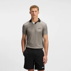 BOSS Palle TOC Polo Herren - Grau, Schwarz