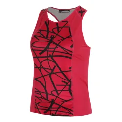 JLindeberg Miria Printed Tank-Top Damen-Rot,Schwarz