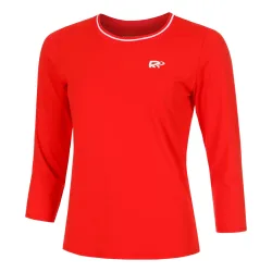 Racket Roots Teamline Longsleeve Damen-Rot