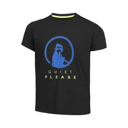 Quiet Please Advantage Logo T - Shirt Jungen Schwarz, Blau