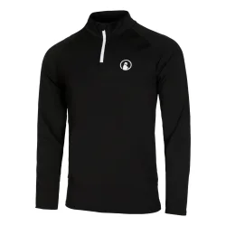 Quiet Please Big Serve 1/4 Zip Longsleeve Herren - Schwarz, Weiß