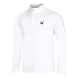 Quiet Please Big Serve 1/4 Zip Longsleeve Herren - Weiß