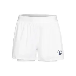 Quiet Please Point 2in1 Shorts Damen - Weiß, Dunkelblau