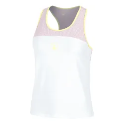 Quiet Please Mind Racerback Tank-Top Damen-Weiß,Flieder