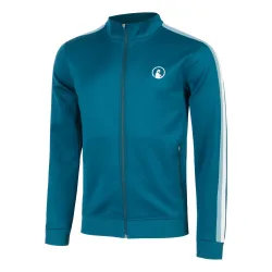 Quiet Please Create Stripes Trainingsjacke Herren - Petrol, Mehrfarbig