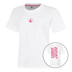 Quiet Please Create Wavy Boyfriend T-Shirt Damen-Weiß,Pink