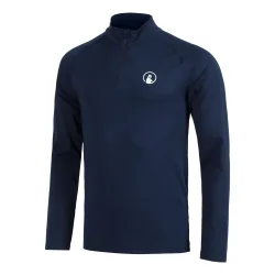 Quiet Please Big Serve 1/4 Zip Longsleeve Herren-dunkelblau