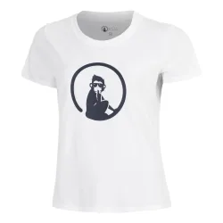 Quiet Please Trainings T - Shirt Damen weiß