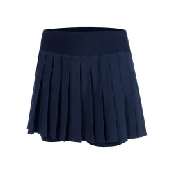 Quiet Please Love Pleated Rock Damen-dunkelblau