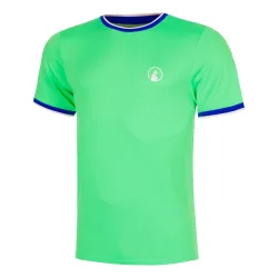 Quiet Please Joy Break Ringer T-Shirt Herren - grün, weiß