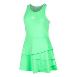 Quiet Please Joy Flounce Kleid Damen - grün, weiß