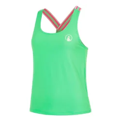 Quiet Please Joy Serve & Volley 2.0 Tank-Top Damen - grün, weiß