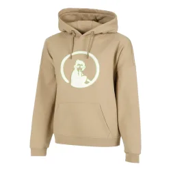 Quiet Please Wild Oversize Embroided Hoody Damen-Beige,Neongrün