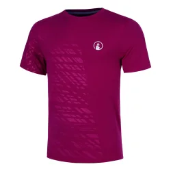Quiet Please Receiver Embossed T-Shirt Herren-berry, weiß