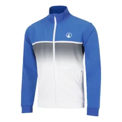 Quiet Please Faded Trainingsjacke Herren - blau, weiß