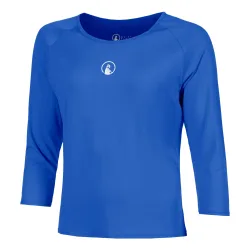 Quiet Please Crush Mixed Longsleeve Damen-blau, weiß