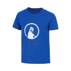 Quiet Please Advantage Logo T-Shirt Jungen - blau, weiß