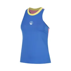 Quiet Please Racerback 2.0 Tank-Top Mädchen - blau, weiß