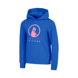 Quiet Please Baseline Logo Hoody Mädchen - blau, pink