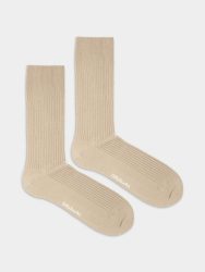 - feingerippte Socken für Herren Ribbed Mold Grey Einfarbige Socken | einfarbig one color Geschenk Bio-Baumwolle | 41-46 Grau