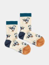 - Kindersocken in Weiss mit Tiere Tier Motiv/Muster