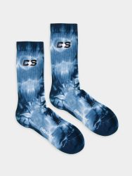 - Socken in Blau mit Grafisch Batik Motiv/Muster