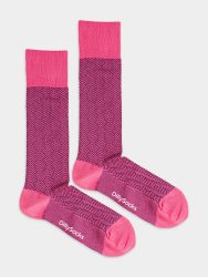 - Herrensocken in Pink  mit GrafischMotiv/Muster