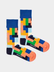 - Damensocken Tetrical Vision Bunte Lustige Socken | Geometrisch Formen Geschenk Bio-Baumwolle | 36-40 Mehrfarbig