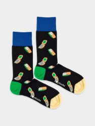- Damensocken The Past Is Calling Bunte Lustige Socken | Technik Handy Geschenk Bio-Baumwolle | 36-40 Schwarz Blau