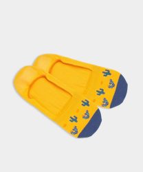 - Füsslinge für Herren Hidden Tequila Sunrise Bunte Lustige Socken | Kaktus Mexico Geschenk Bio-Baumwolle | 43-46 Gelb